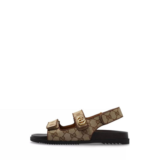 Gucci Double G Monogrammed Sandals