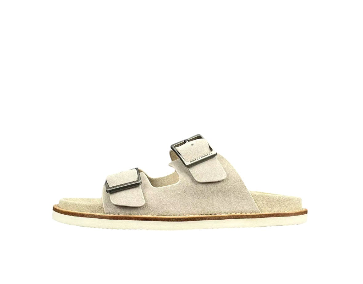 BRUNELLO CUCINELLI
Suede Double-Strap Sandals