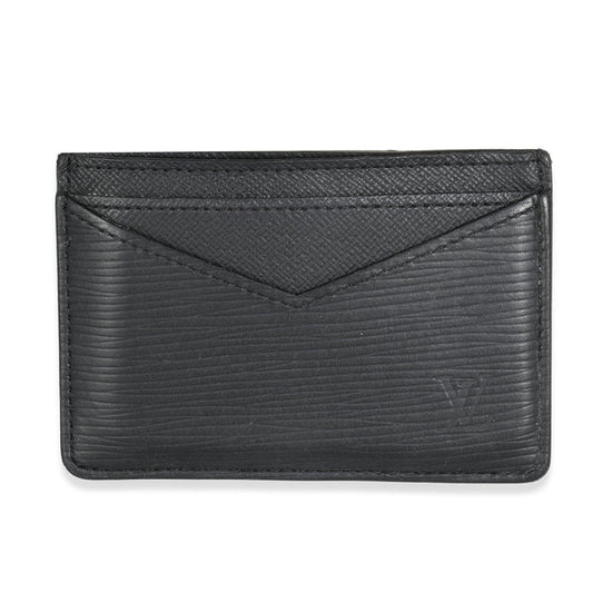 Louis Vuitton Black Epi Leather Neo Porte Cartes Card Holder
