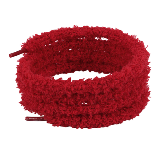 Red Thin Fluffy laces