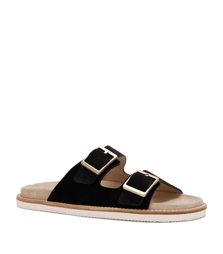 BRUNELLO CUCINELLI
Suede Double-Strap Sandals