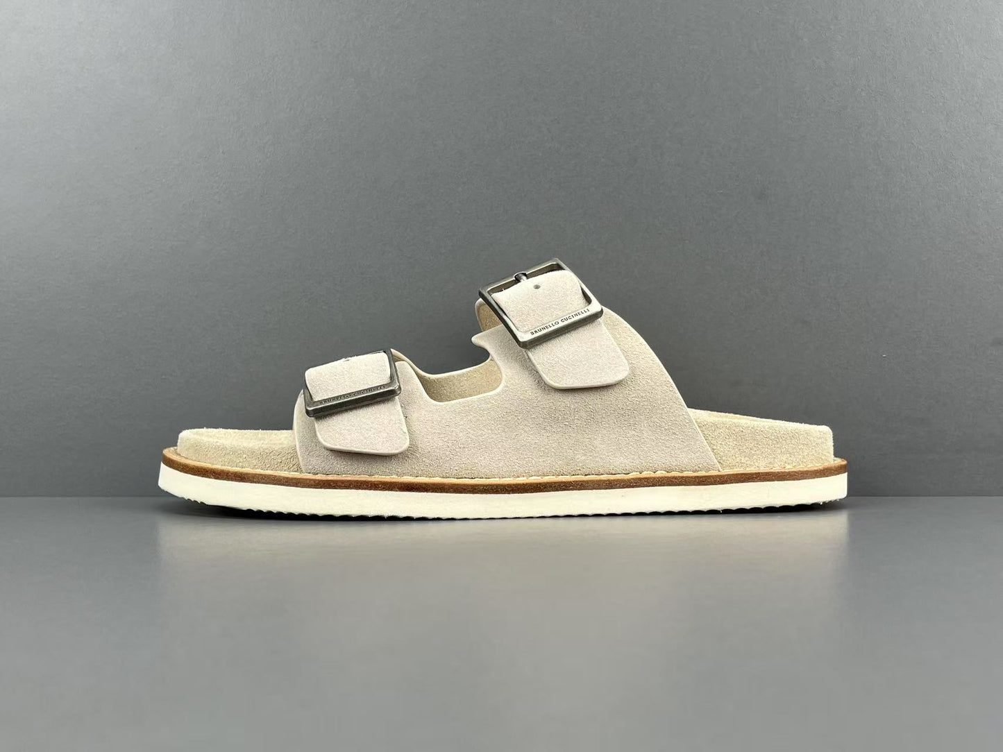 BRUNELLO CUCINELLI
Suede Double-Strap Sandals